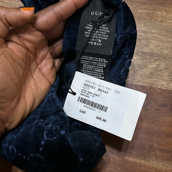 Gucci GG Velvet Headband - Picture 16 of 16